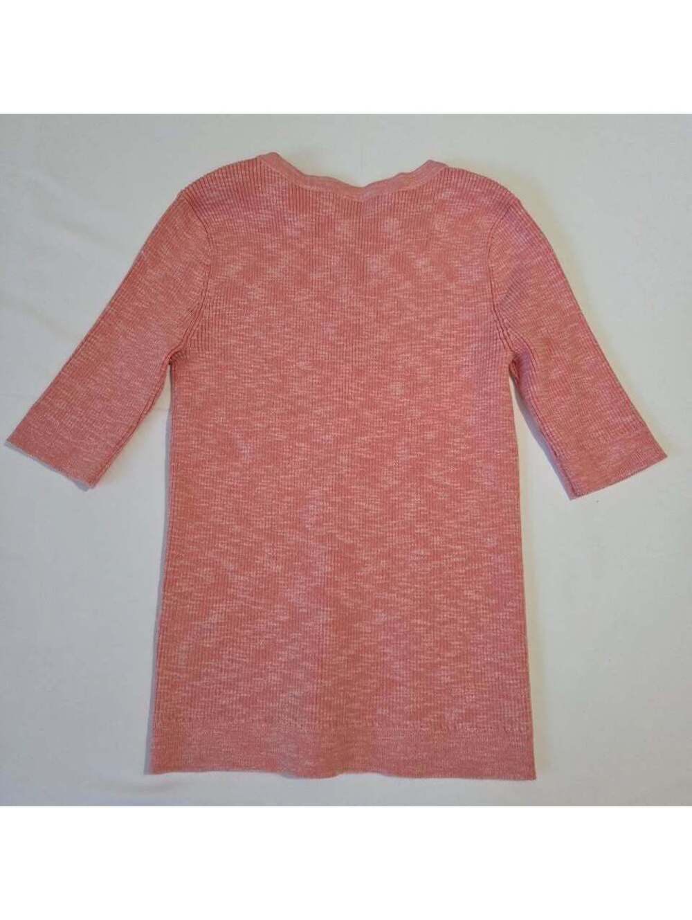 NWT Calvin Klein Pink Heathered Henley Top